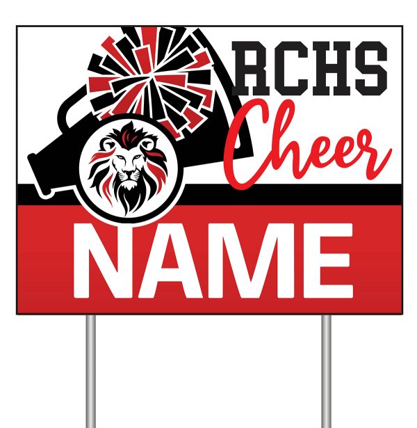 RCHS Cheerleader Sign – Leading Edge Design